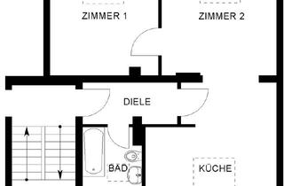 Sozialwohnungen mieten in Heckenweg 31, 50259 Pulheim, Schöne 2-Zimmer Dachgeschosswohnung in Pulheim mit WBS!