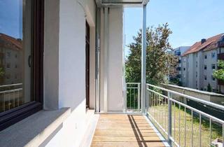 Wohnung mieten in Georgplatz, 04177 Altlindenau, Wohnen im sanierten Altbau: 3-Zimmer-Wohnung mit sonnigem Balkon und EBK in Leipzig-Lindenau
