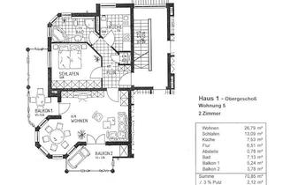 Wohnung mieten in 82140 Olching, Helle, 2-Zimmer-Wohnung mit Balkon im 1. OG in Olching