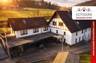 Einfamilienhaus kaufen in 57413 Finnentrop, SCHADE IMMOBILIEN - Ländliche Idylle: Einfamilienhaus mit Nebengebäude und historischem Charme!