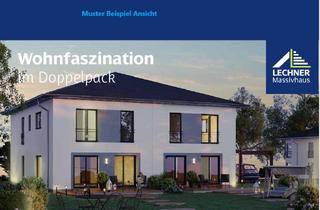 Haus kaufen in Am Spielberg, 86415 Mering, In Mering - Meringerzell. DHH Nr. 3. Wohnen in Wohlfühl-Wänden