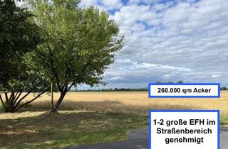 Grundstück zu kaufen in Bauer Damm 26, 14641 Nauen, 260.000qm Acker mit 1 bis 2 EFH(1-2 EFH/Bauernhof/Pferdehof/Ökohof alles geht)
