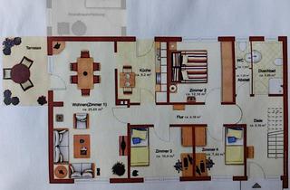 Wohnung mieten in 22949 Ammersbek, Helle 4-Zimmer-Wohnung mit Terrasse und Garten in Ammersbek