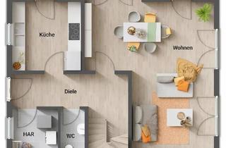 Einfamilienhaus kaufen in 27330 Asendorf, Einfamilienhaus in Asendorf – Ideal für Singles, modernes Design und große Fensterflächen