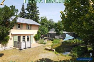 Einfamilienhaus kaufen in 14547 Beelitz, Beelitz - Mediterranes Landhaus auf Traumgrundstück mit Schwimmteich in Beelitz