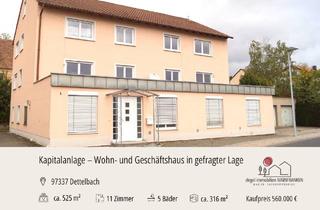 Mehrfamilienhaus kaufen in 97337 Dettelbach, Dettelbach - Wohn- und Geschäftshaus mit Entwicklungschance in Dettelbach