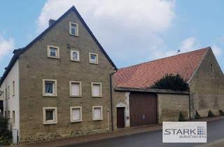 Haus kaufen in Hauptstraße 4, 97253 Gaukönigshofen, Gaukönigshofen - Stattliche Hofreite mit großem Wohnhaus, Scheune und Nebengebäuden - sofort verfügbar!