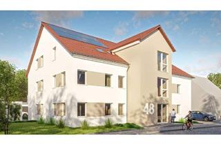 Wohnung kaufen in 86381 Krumbach, Krumbach - NEUBAU! 4-Zimmerwohnung im Dachgeschoss mit Aufzug, Garage und Stellplatz im KfW40 QNG-Standard
