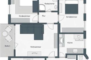 Wohnung kaufen in 96450 Coburg, Coburg - 4-Zimmer Wohnung *Provisionsfrei* ruhig gelegen in Coburg
