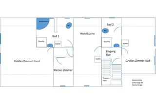 Wohnung mieten in 96199 Zapfendorf, Charmante 2,5-Zimmer Dach-Wohnung mit 2 Tageslicht-Bädern