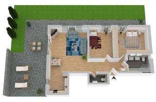 Wohnung mieten in Am Mitterfeld 13, 84028 Peter und Paul, Exclusive 3 Zimmer Wohnung mit umlaufender Terrasse und Garten