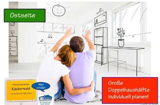 Grundstück zu kaufen in 21224 Rosengarten, Individuelle Doppelhaushälfte direkt am Klecker Wald in einer Sackgasse bauen (Ostseite).