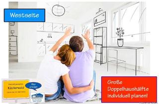 Grundstück zu kaufen in 21224 Rosengarten, Individuelle Doppelhaushälfte direkt am Klecker Wald in einer Sackgasse bauen (Westseite).