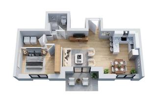 Immobilie kaufen in 24306 Plön, Moderne 2-Zimmer-Wohnung mit Terrasse und Garten