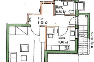 Wohnung mieten in 72108 Rottenburg, Neuwertige 1-Raum-Wohnung mit Einbauküche in Rottenburg