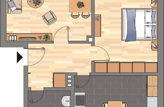 Wohnung mieten in Nakeler Straße 12, 26388 Fedderwardergroden, Renovierte, geräumige 2-Zimmer-Etagenwohnung in WHV-F-Groden – 63m², 1. OG