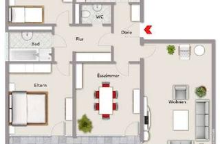 Wohnung mieten in 78467 Konstanz, Erstbezug nach Sanierung: 4,5-Zi.-Wohnung mit Balkon in Konstanz