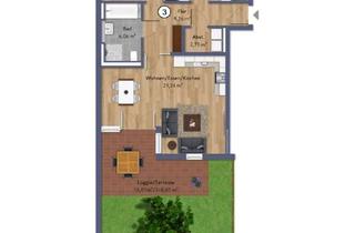 Wohnung mieten in 82377 Penzberg, Moderne 3-Zimmer-Wohnung im Erdgeschoss