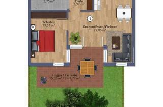 Wohnung mieten in 82377 Penzberg, Moderne 2-Zimmer-Erdgeschosswohnung mit Garten