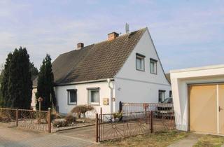 Doppelhaushälfte kaufen in 06888 Abtsdorf, Gepflegte Doppelhaushälfte mit großem Grundstück in ruhiger Lage