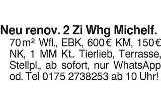 Wohnung mieten in 74545 Michelfeld, Schöne 2 Zi Whg in SHA