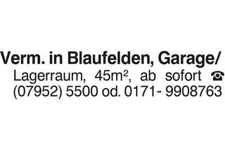 Immobilie mieten in 74572 Blaufelden, Sonstige Immobilien mieten, Schwäbisch Hall