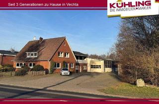 Haus kaufen in 49424 Goldenstedt, Goldenstedt - Mehr als nur Wohnen! Großzügiges Wohnhaus mit Halle und viel Raum für Fahrzeuge, Arbeit oder Hobbies!