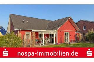 Haus kaufen in 24975 Hürup, Hürup - Dänisches Wohnflair trifft Effizienz! Ebenerdig bewohnbares Holzhaus mit Doppelcarport