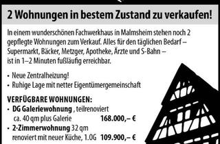 Wohnung kaufen in 71272 Renningen, Renningen - Ohne Makler - Wohnen Arbeiten im Herzen Malmsheims