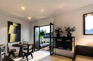 Wohnung kaufen in Tunnelstraße 94B, 86156 Augsburg, Augsburg - 2-Zimmer-Apartment mit Terrasse, Möblierung & Fußbodenheizung - direkt einziehen und wohlfühlen!