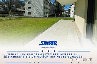 Wohnung kaufen in 79400 Kandern, Kandern - Jetzt können Sie einziehen: Tolle 4,5-Zimmer-Neubauwohnung mit Garten im Ölmättle in Kandern