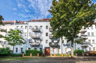 Wohnung kaufen in Handjerystraße 36, 12489 Berlin, Berlin - Notarkosten geschenkt: Gründerzeit-Dachgeschoss mit Innenhof-Balkon, offenem Wohnbereich & Keller