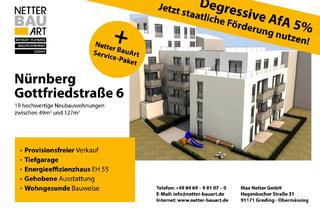 Wohnung kaufen in Gottfriedstraße 6, 90478 Nürnberg, Nürnberg - 19 Eigentumswohnungen 6350-6500?m² Whg. 6, Gleißhammer, St. Peter