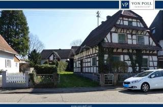 Haus kaufen in 76532 Baden-Baden, Baden-Baden / Sandweier - Gelegenheit: Fachwerkhaus mit Wirtschaftsgebäude und großem Grundstück mit Bebauungsmöglichkeit