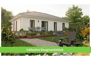 Haus kaufen in 34593 Knüllwald, Knüllwald - INKLUSIVE Baugrundstück: Der Bungalow mit dem charmanten Walmdach - stufenlos glücklich sein in K...