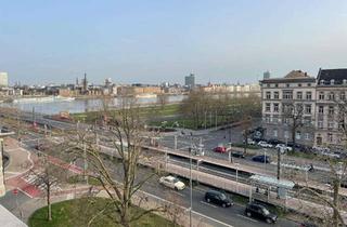 Wohnung mieten in 40545 Oberkassel, saniertes 1 Zimmer-Appartment mit Blick auf den Rhein