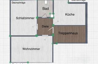 Wohnung mieten in Hugenottenallee 110, 63263 Neu-Isenburg, Erstbezug nach Sanierung: 2-Zimmer-Dachgeschosswohnung in Neu-Isenburg