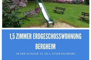 Wohnung mieten in In Der Schleue 12, 47228 Bergheim, Attraktive 1,5-Zimmer-Wohnung in Bergheim