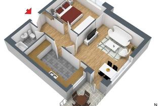 Wohnung mieten in Schmiedeberger Weg, 22043 Jenfeld, Helle und ruhige Dachgeschosswohnung mit neuer EBK, Balkon und Vollbad