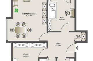 Wohnung mieten in 82140 Olching, Moderne 3-Zimmer Wohnung im Herzen von Olching zu vermieten