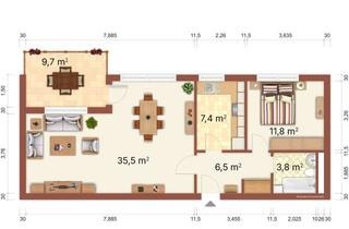 Penthouse mieten in Theodor-Heuss-Ring 17, 30627 Groß Buchholz, Penthouse Erstbezug
