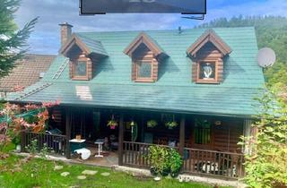 Einfamilienhaus kaufen in Strücken, 58579 Schalksmühle, Schalksmühle - Amerikanisches Blockbohlenhaus Holzhaus Freistehendes Einfamilienhaus auf einem schön angelegten Grundstück in Schalksmühle (Strücken)