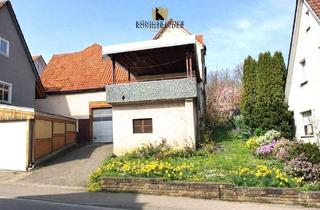 Einfamilienhaus kaufen in 72636 Frickenhausen, Frickenhausen / Tischardt - Projekt mit riesigem Potenzial! Haus, gr. Scheune, Garage, großes Grundstück & viel Ausbaupotenzial