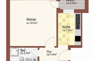 Wohnung kaufen in 38100 Braunschweig, Braunschweig - Sanierte 1 Zimmer Wohnung, SW-Balkon, EBK Top-Lage Braunschweig