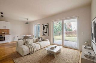 Wohnung kaufen in 13055 Berlin, Berlin-Alt Hohenschönhausen - Schöne 3-Zimmer-Neubauwohnung mit Terrasse und zwei Privatgärten