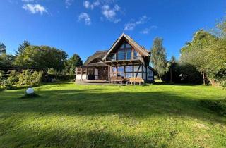 Einfamilienhaus kaufen in 18528 Buschvitz, Niedrigenergie 28,77 Kwh, Reet Fachwerk + Ferienhaus am Jasmunder Bodden auf der Insel Rügen