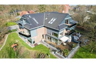 Penthouse kaufen in 48157 Handorf, Wohnen über der Werse: Exklusives Penthouse mit Kamin, Dachterrasse & TG