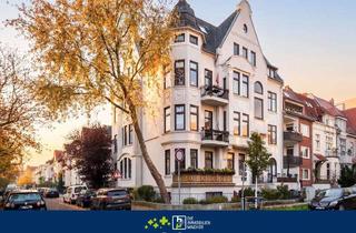 Wohnung kaufen in 28209 Bürgerpark, Stilvolle 93 m² Altbauwohnung mit Kamin, Aufzug und Stellplatz im Wachmannquartier