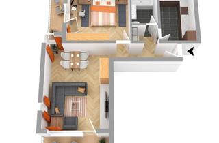 Wohnung mieten in Hauptstr. 89, 88326 Aulendorf, Helle 2-Z. Wohnung mit 2 Balkone im Zentrum von Aulendorf