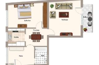 Wohnung mieten in Bäumlstraße 15, 82178 Puchheim, Neu renovierte 2,5-Zimmer-Wohnung mit Balkon und neuer Einbauküche in Puchheim (68 m²)